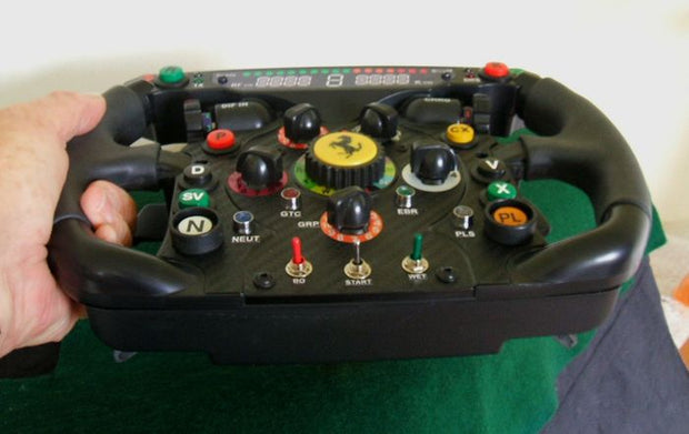 2010 Alonso / Massa Ferrari steering wheel replica - Formula 1 Memorabilia
