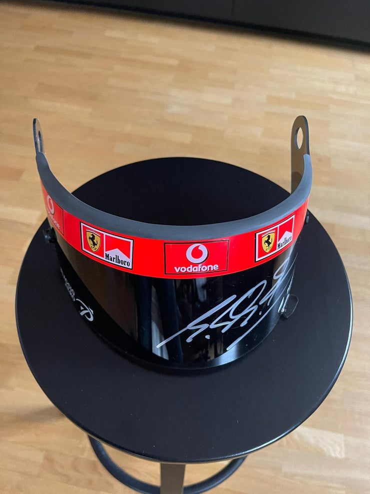 2002 Michael Schumacher Schuberth Ferrari visor signed