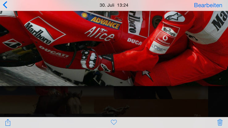 Michael Schumacher motorcycle gloves - Formula 1 Memorabilia