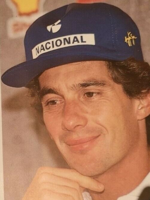 1993 Fan card hand  signed by Ayrton Senna - SOLD -