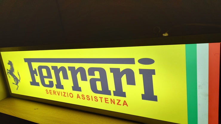 1980s Ferrari Servizio Assistenza official dealership limited edition sign