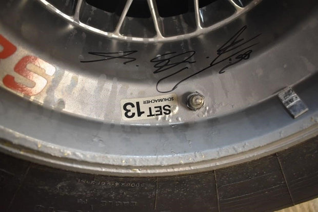 1998 Michael Schumacher British GP BBS Ferrari race used tire