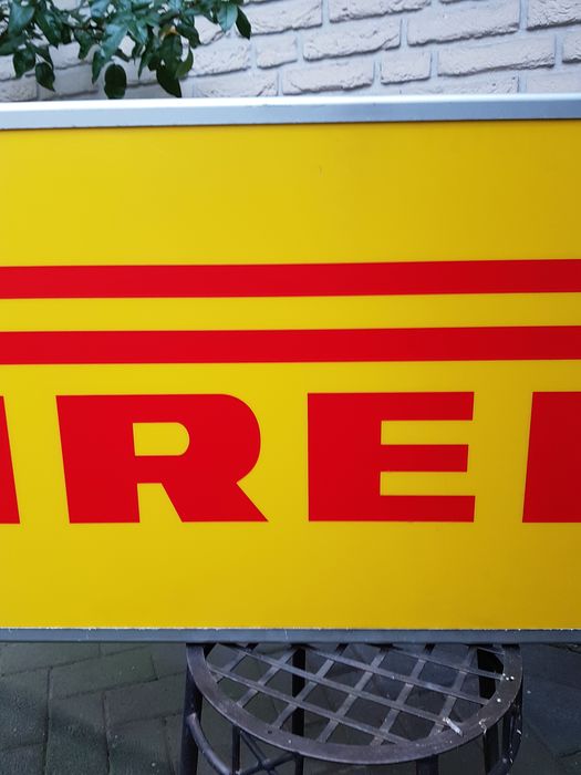 1980s Pirelli official illuminated sign