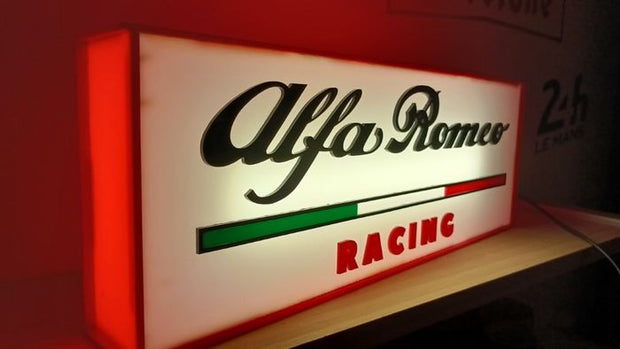 2010s Alfa Romeo Racing dealer illuminated neon sign 3D