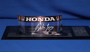 1992 Ayrton Senna race used clear Shoei visor signed