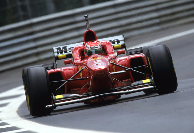 1996 Eddie Irvine Ferrari visor signed - Formula 1 Memorabilia