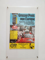 1974 German GP poster signed by Emerson Fittipaldi