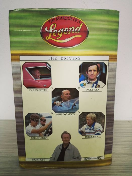 1984 video VHS signed by Stirling Moss, Jacky Ickx, Derek Bell, John Surtees