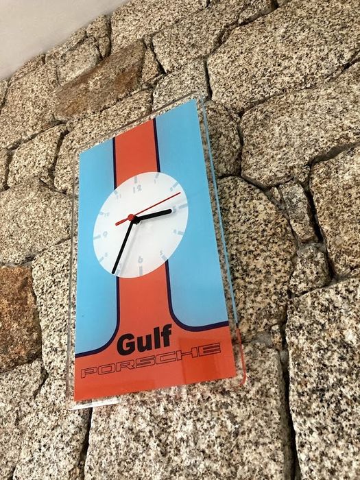 Gulf Racing wall clock