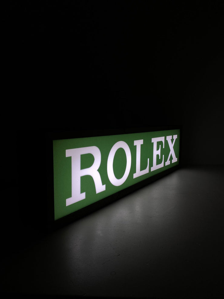 2010s Rolex dealer illuminated sign