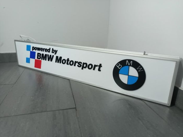 2000s BMW Motorsport Long dealership illuminated 3D sign