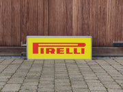 1980s Pirelli official dealer vintage illuminated double side sign