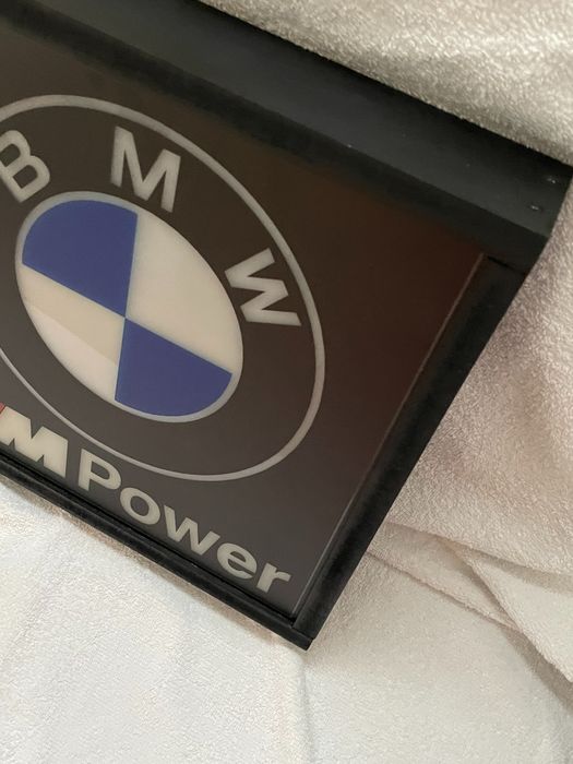 2000s BMW M Power dealership illuminated sign