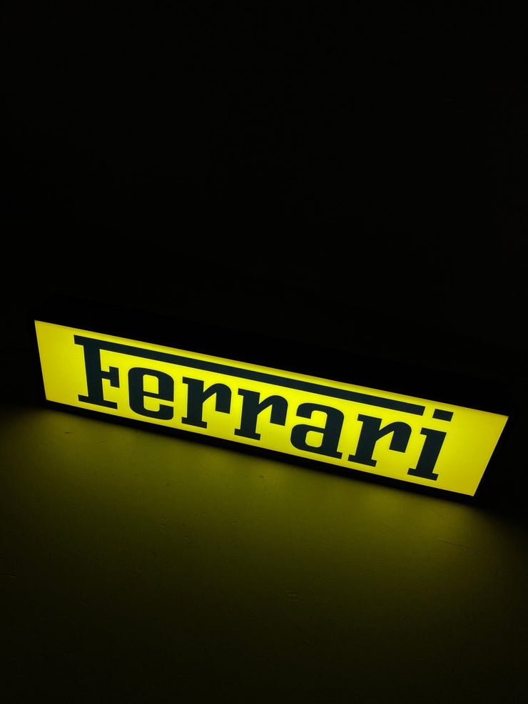 2010's Ferrari dealer illuminated sign