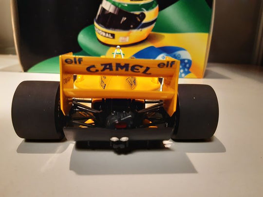 【美品】MINICHAMPS Honda 99T Lotus ＃1/18 1:18 1987 Ayrton Senna (Dirty Version) -- Monaco Winner