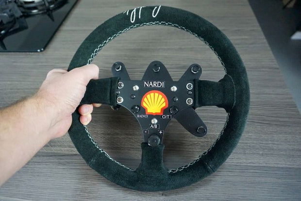 1993 Ayrton Senna Nardi steering wheel replica signed