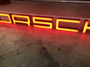 2003 Porsche official dealership very long illuminated sign