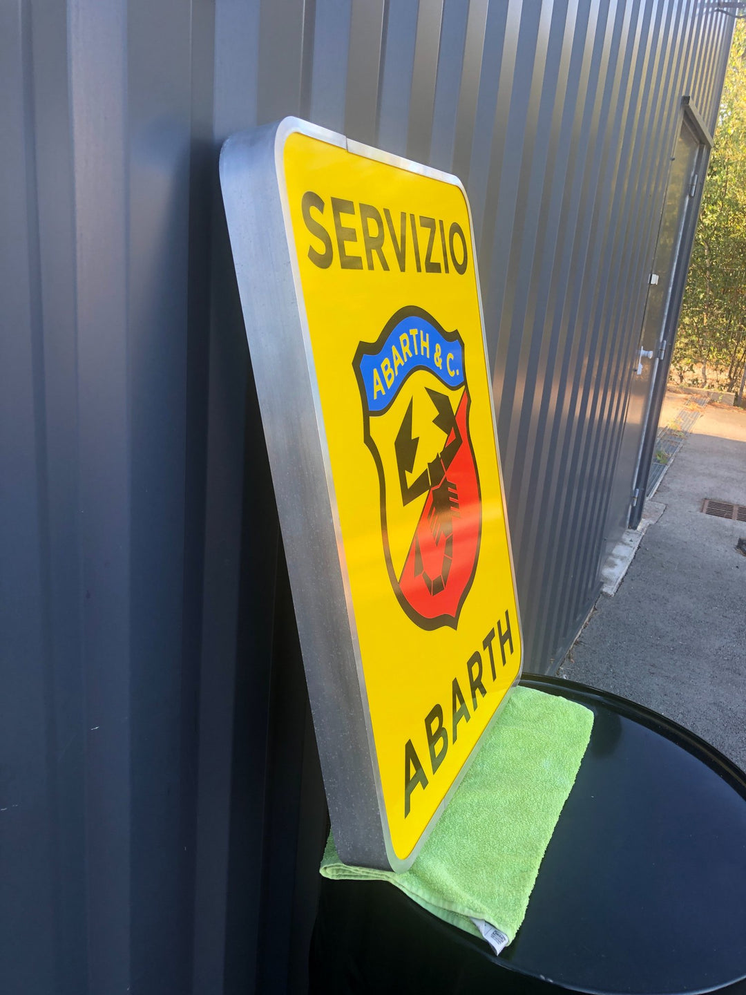 ABARTH SERVICE ホーローサインボード 沸騰ブラドン ABARTH SERVICE ホーローサインボード Italian Auto