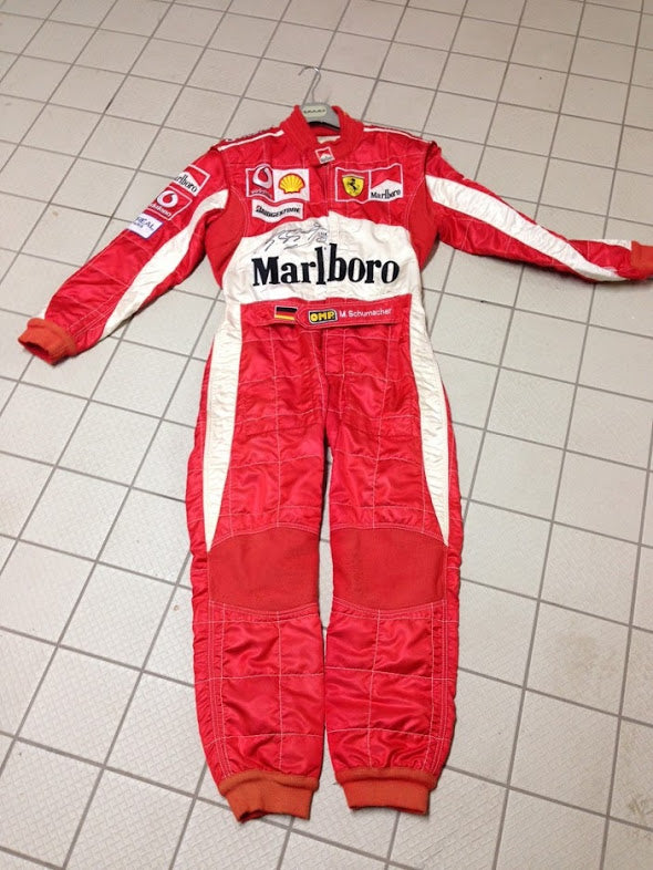 2005 Michael Schumacher San Marino GP race used suit - Formula 1 Memorabilia