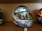 2008 Marco Andretti race used helmet signed - Formula 1 Memorabilia