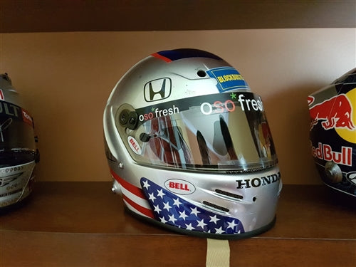 2008 Marco Andretti race used helmet signed – Formula 1 Memorabilia 2008 Marco Andretti race used helmet signed – Formula 1 Memorabilia