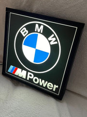 2000s BMW M Power dealership illuminated sign