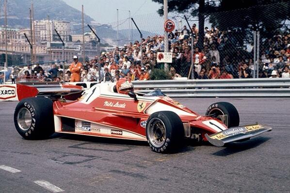 Niki Lauda during the 1976 Monaco GP by Alan Kinsey - Formula 1 Memorabilia