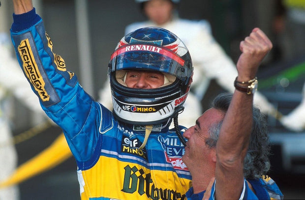 1995 Michael Schumacher race used helmet signed - Formula 1 Memorabilia