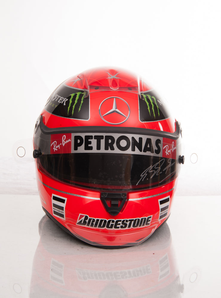2010 Michael Schumacher Schuberth RF1 race used helmet – Formula 1 Memorabilia