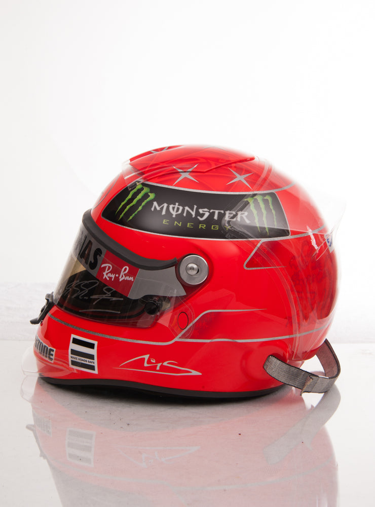 2010 Michael Schumacher Schubert replica helmet - Formula 1 Memorabilia