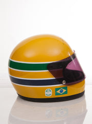 1977 Ayrton Senna replica kart Helmet signed - Formula 1 Memorabilia