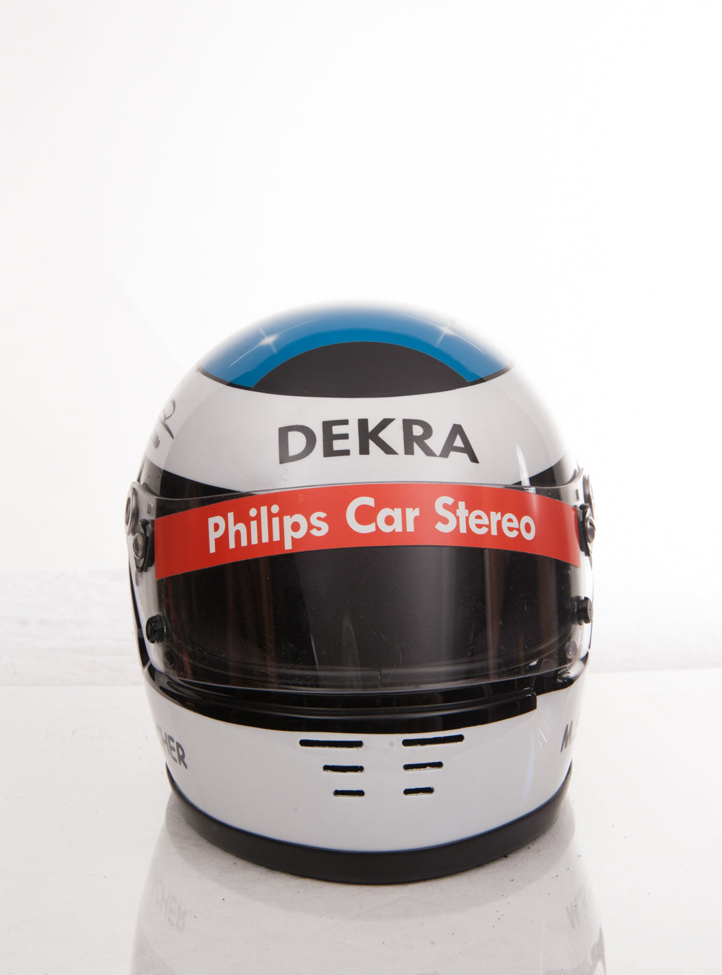 1991 Michael Schumacher Arai replica helmet signed – Formula 1 Memorabilia