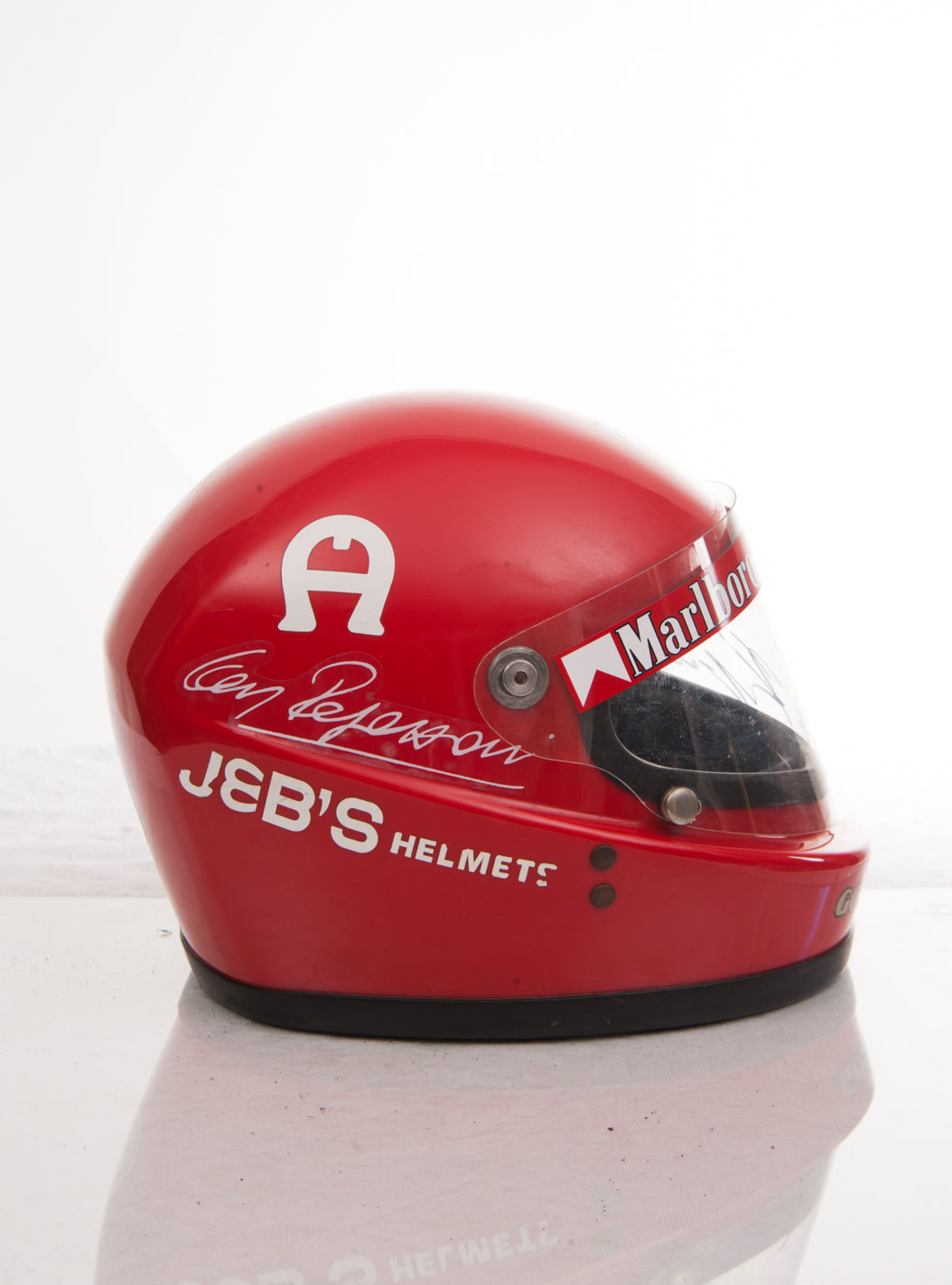 1975 Clay Regazzoni replica Helmet signed – Formula 1 Memorabilia