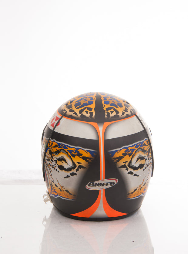 2002 Eddie Irvine Monza GP race used Helmet signed -  podium helmet - Formula 1 Memorabilia
