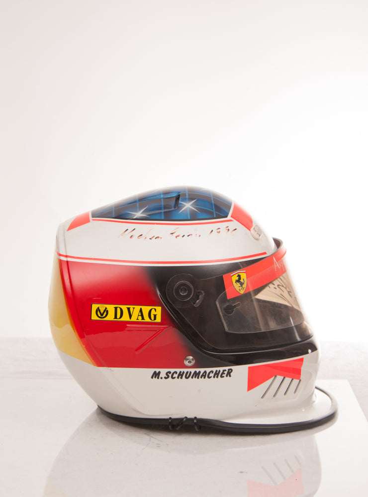 1996 Michael Schumacher Silverstone GP race used helmet - Formula 1 Memorabilia