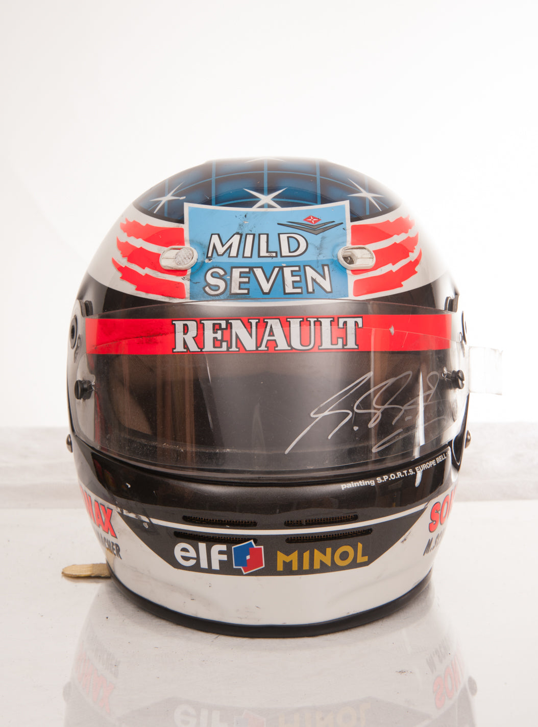 bell 1995 bicycle helmet Michael Schumacher Japanese GP race used – Formula 1 Memorabilia wicking liner Tennessee STARKX FEEDER & FLOAT Color:Espresso Brown Matte
