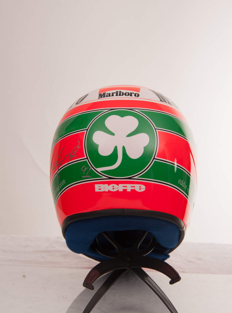 1999 Eddie Irvine race used helmet signed