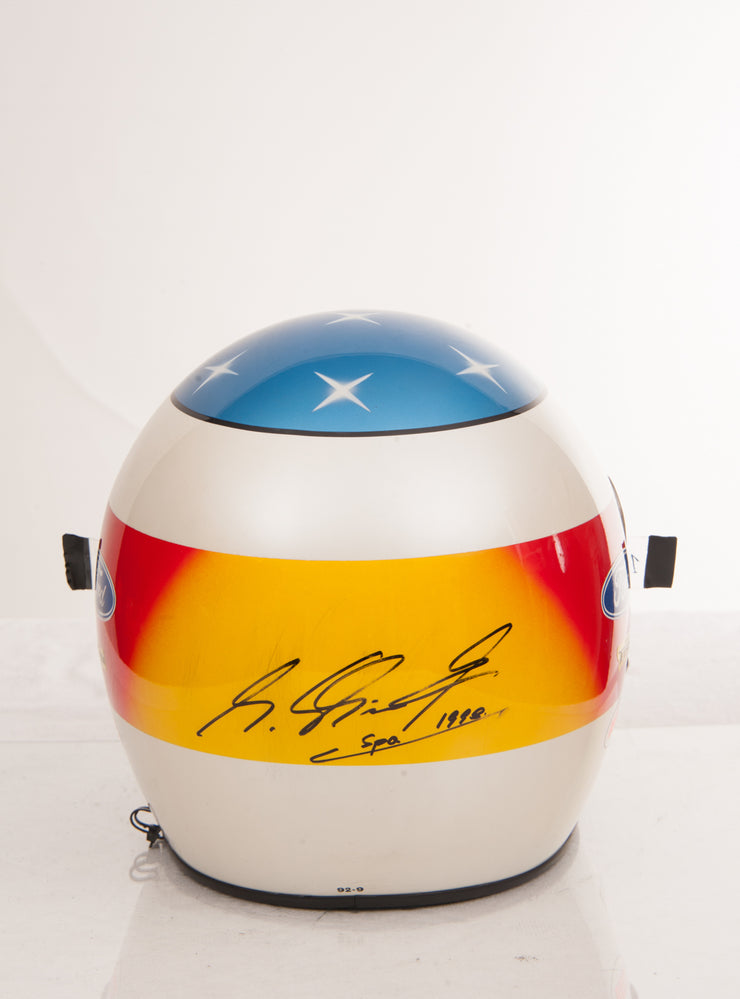 1992 Michael Schumacher Belgium GP race helmet - Formula 1 Memorabilia