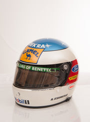 1992 Michael Schumacher Belgium GP race helmet - Formula 1 Memorabilia