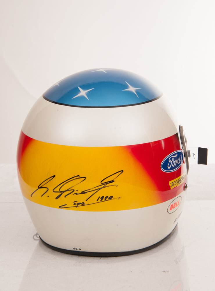 1992 Michael Schumacher Belgium GP race helmet - Formula 1 Memorabilia