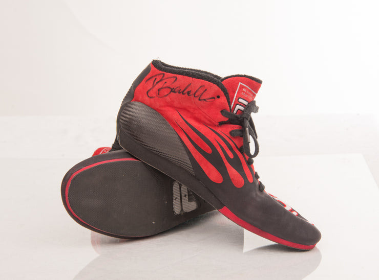 Rubens Barrichello FILA Nomex race used shoes Signed - Formula 1 Memorabilia