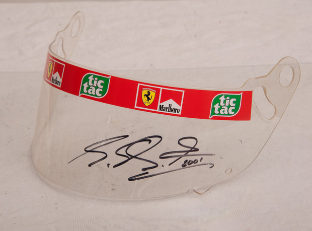 2001 Michael Schumacher Schuberth Ferrari visor signed - Formula 1 Memorabilia