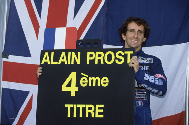 1993 Alain Prost Portuguese GP race used podium gloves signed - SOLD- - Formula 1 Memorabilia