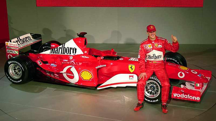 2003 Michael Schumacher Ferrari brake rotor multisigned