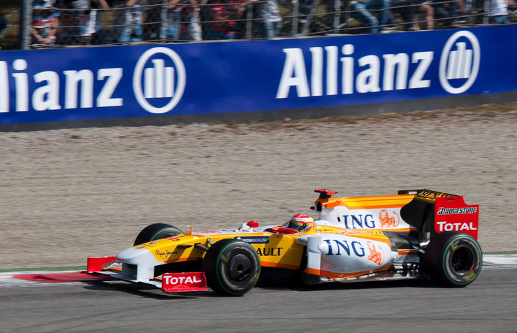 2009 Fernando Alonso race used Rear Wing - SOLD - - Formula 1 Memorabilia