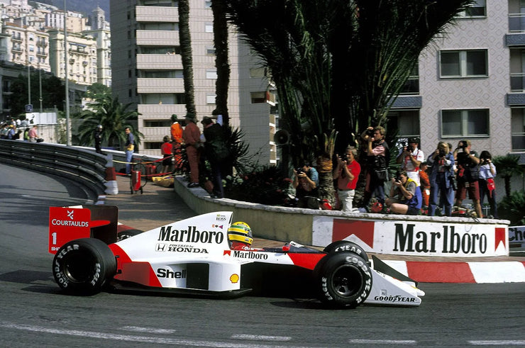1989 Ayrton Senna signed wishbone McLaren MP4 / 5 with CoA