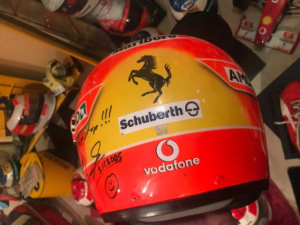 2005 Michael Schumacher Ducati event helmet signed - Formula 1 Memorabilia