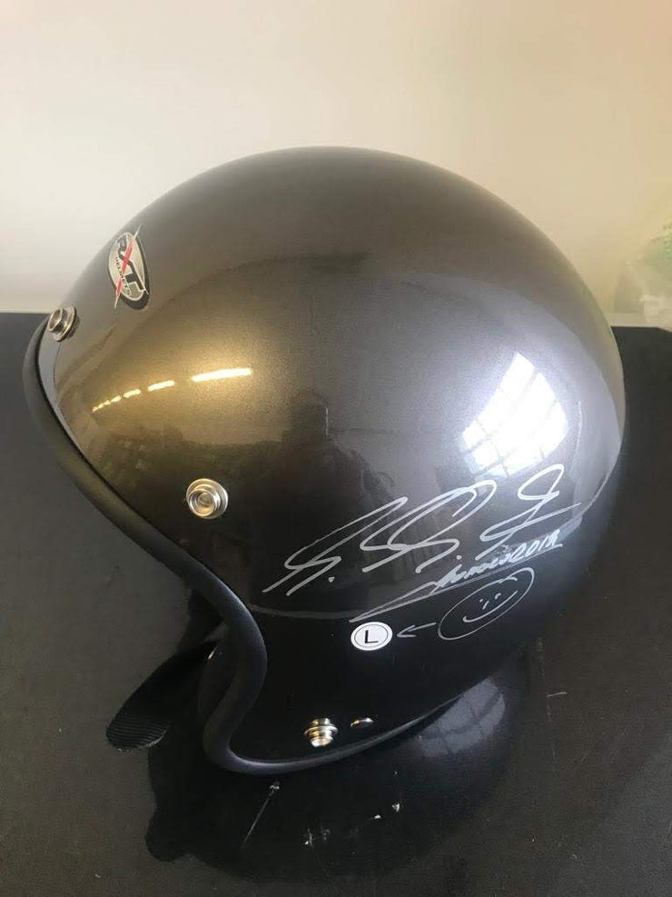 2012 Michael Schumacher scooter helmet signed - Formula 1 Memorabilia