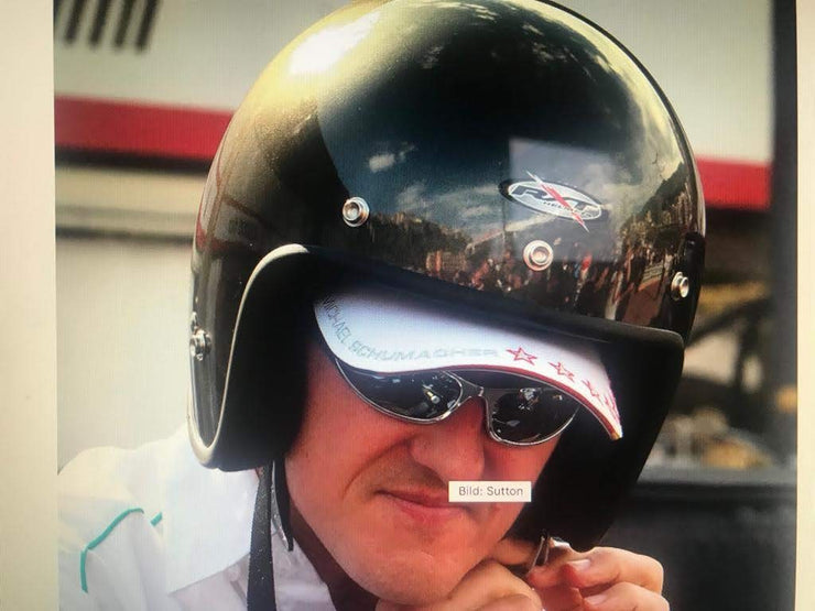 2012 Michael Schumacher scooter helmet signed - Formula 1 Memorabilia