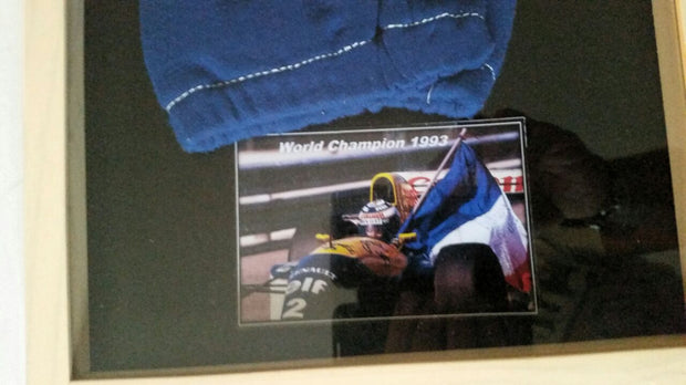 1993 Alain Prost Portuguese GP race used podium gloves signed - SOLD- - Formula 1 Memorabilia